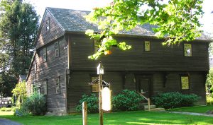 Indian House reproduction in old Deerfield, Massachusetts (original building dates to 1699) Photo by PVMA staff.